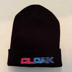 OAK / CLOAK Kids Black Beanie with Colorful Logo